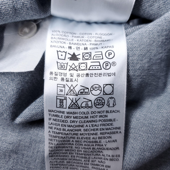 Levi's Classic Standard Fit Western Shirt Mens M Pearl Buttons Cowboy Western - Picture 11 of 13